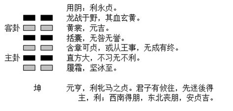 坤卦解讀|坤卦:哲學解讀,起卦,結構和卦爻辭,卦辭,初六,六二,六三,六四,六五,。